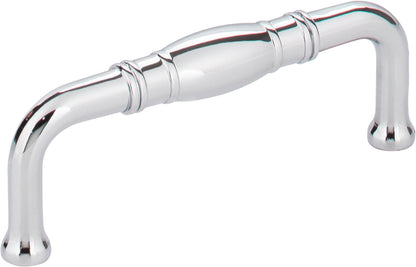 Jeffrey Alexander Durham Handle in Polished Chrome, 3"