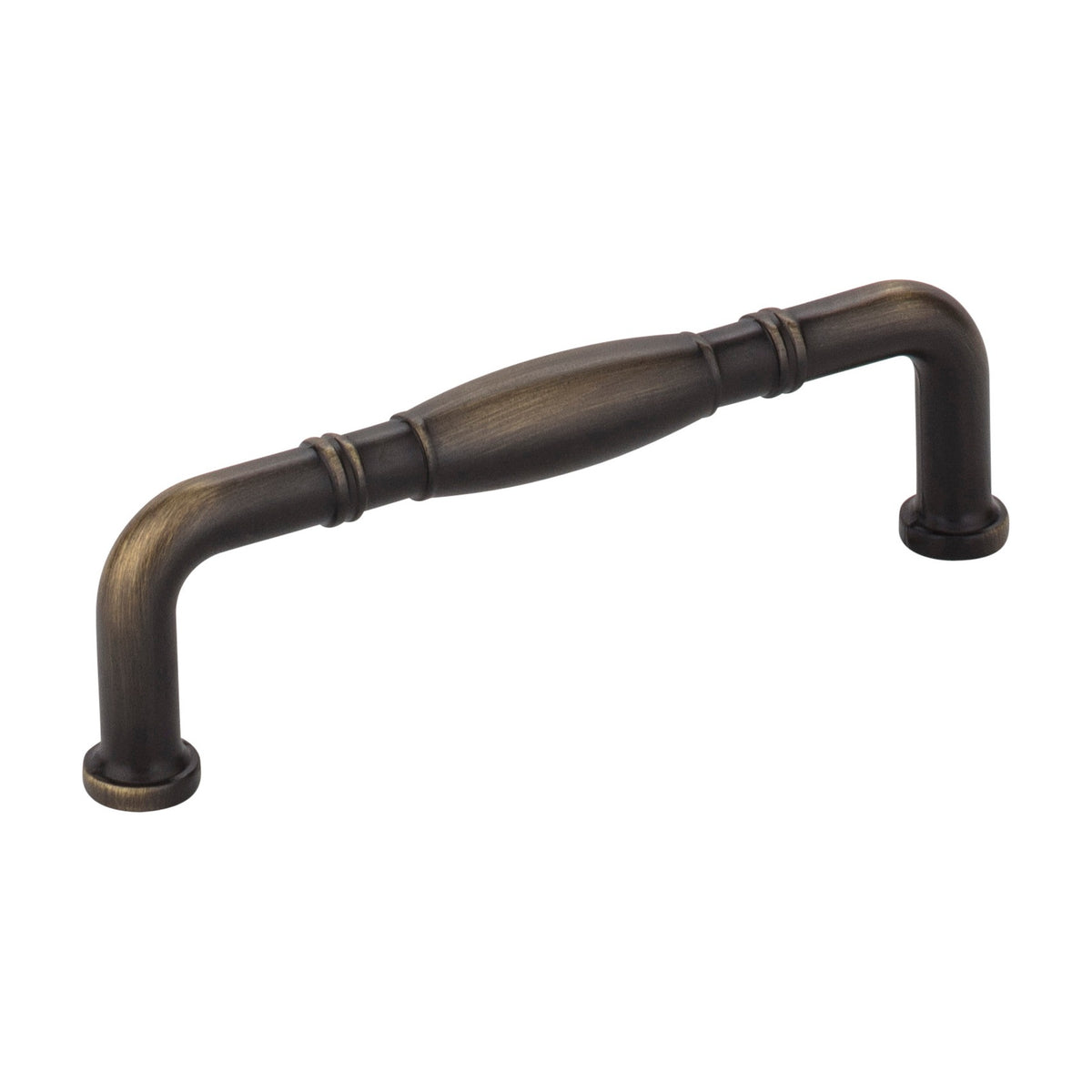 Jeffrey Alexander Durham Handle in Antique Brushed Satin Brass, 3 3/4"