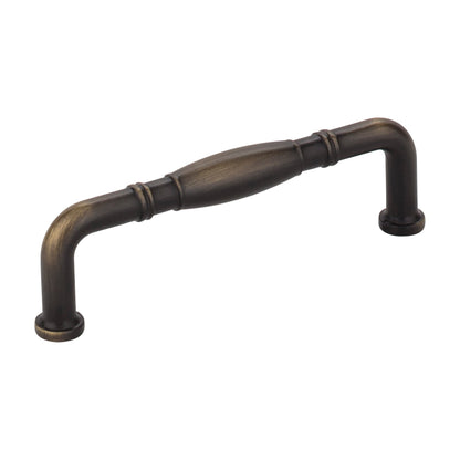 Jeffrey Alexander Durham Handle in Antique Brushed Satin Brass, 3 3/4"