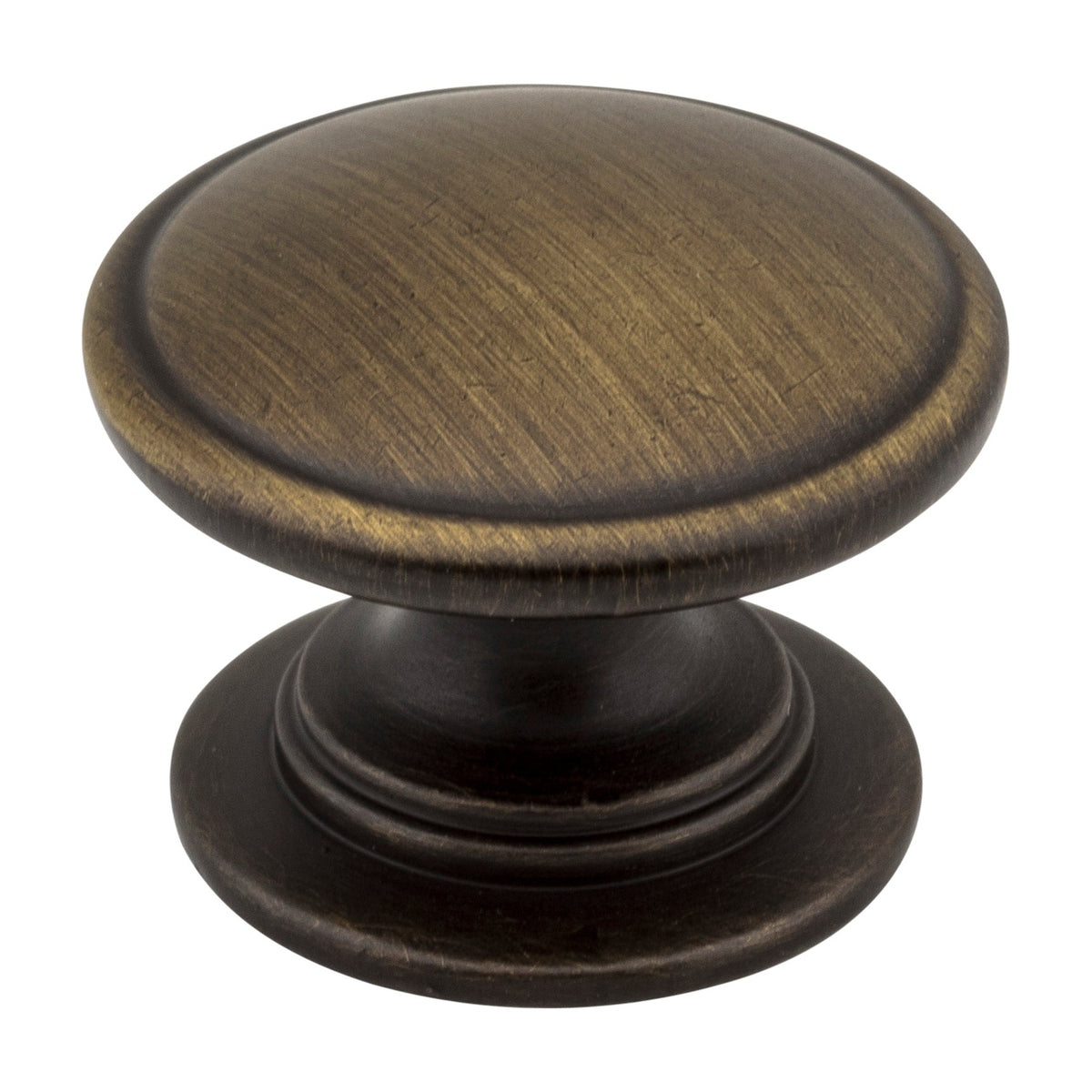 Jeffrey Alexander Durham Handle in Antique Brushed Satin Brass, Knob