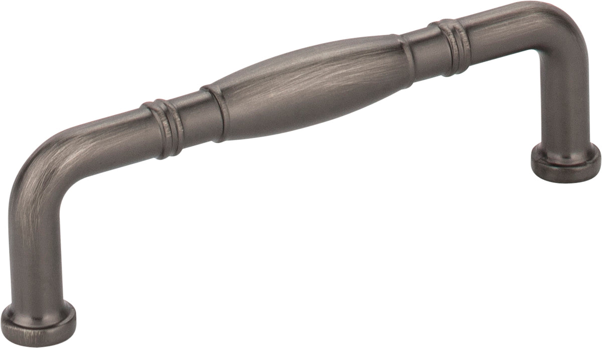 Jeffrey Alexander Durham Handle in Brushed Pewter, 3 3/4"