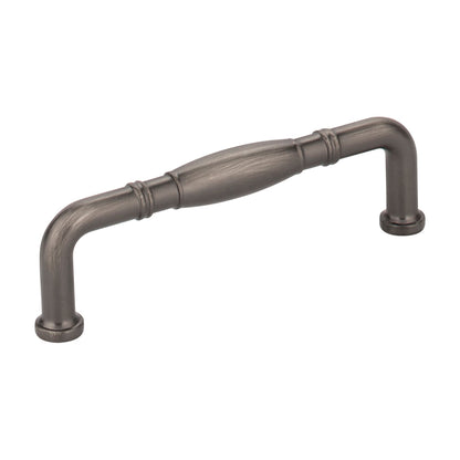 Jeffrey Alexander Durham Handle in Brushed Pewter, 3 3/4"