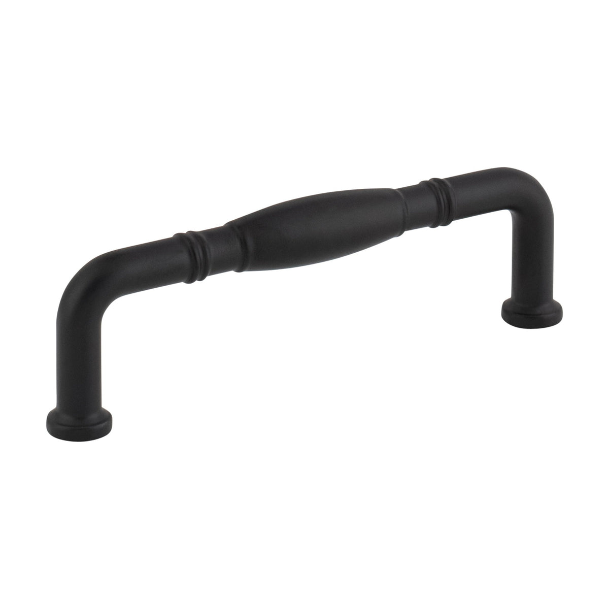 Jeffrey Alexander Durham Handle in Matte Black, 3 3/4"
