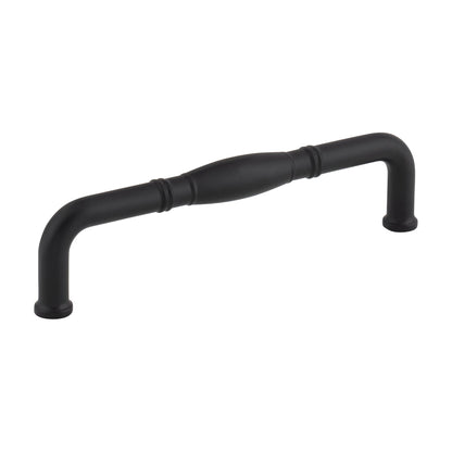 Jeffrey Alexander Durham Handle in Matte Black, 5"