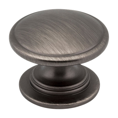 Jeffrey Alexander Durham Handle in Brushed Pewter, Knob