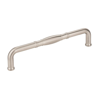 Jeffrey Alexander Durham Handle in Satin Nickel, 6 1/4"