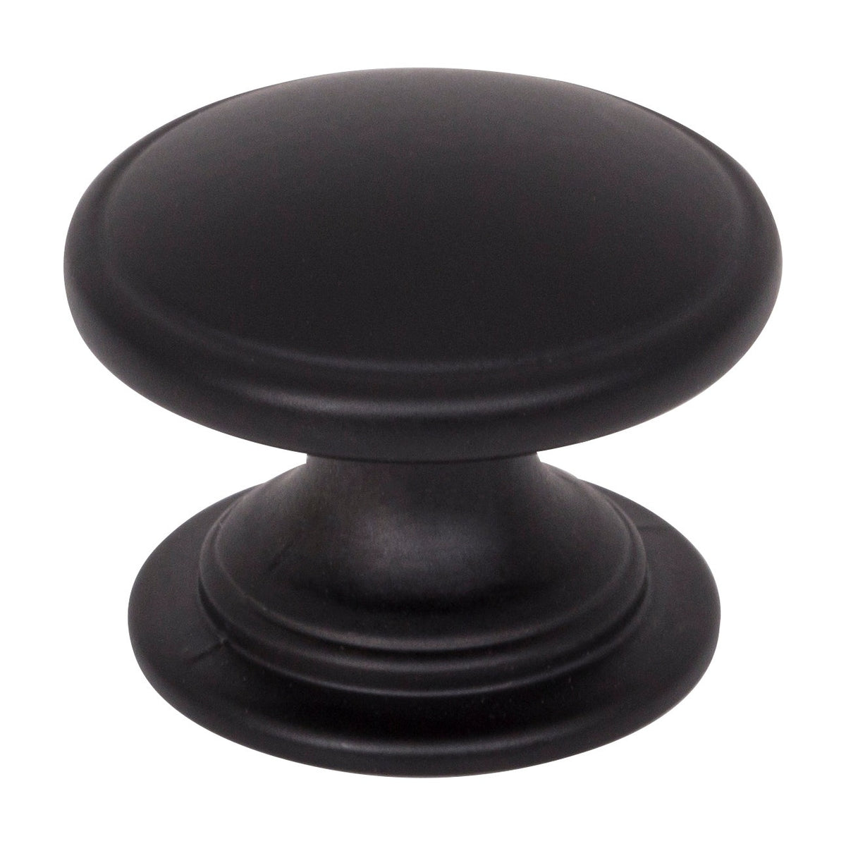 Jeffrey Alexander Durham Handle in Matte Black, Knob