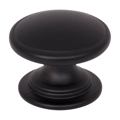 Jeffrey Alexander Durham Handle in Matte Black, Knob