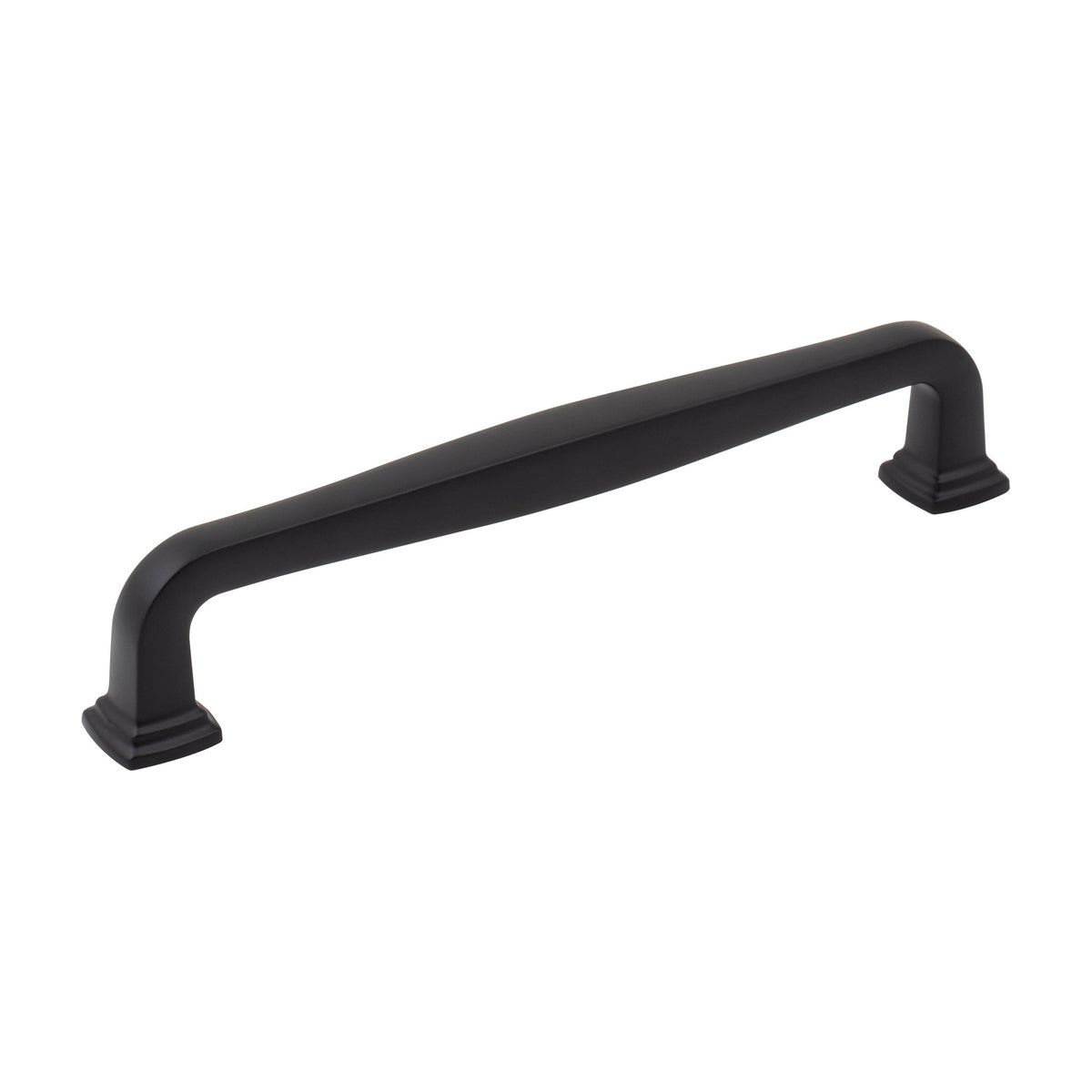 Jeffrey Alexander Fontana Handle in Matte Black, 6 1/4"