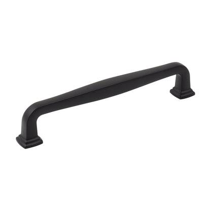 Jeffrey Alexander Fontana Handle in Matte Black, 6 1/4"