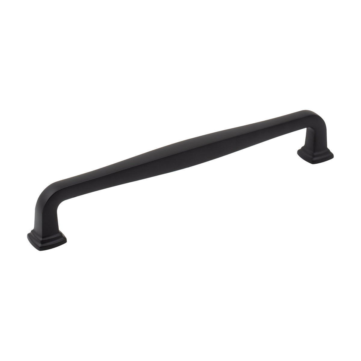 Jeffrey Alexander Fontana Handle in Matte Black, 7 1/2"