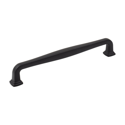 Jeffrey Alexander Fontana Handle in Matte Black, 7 1/2"
