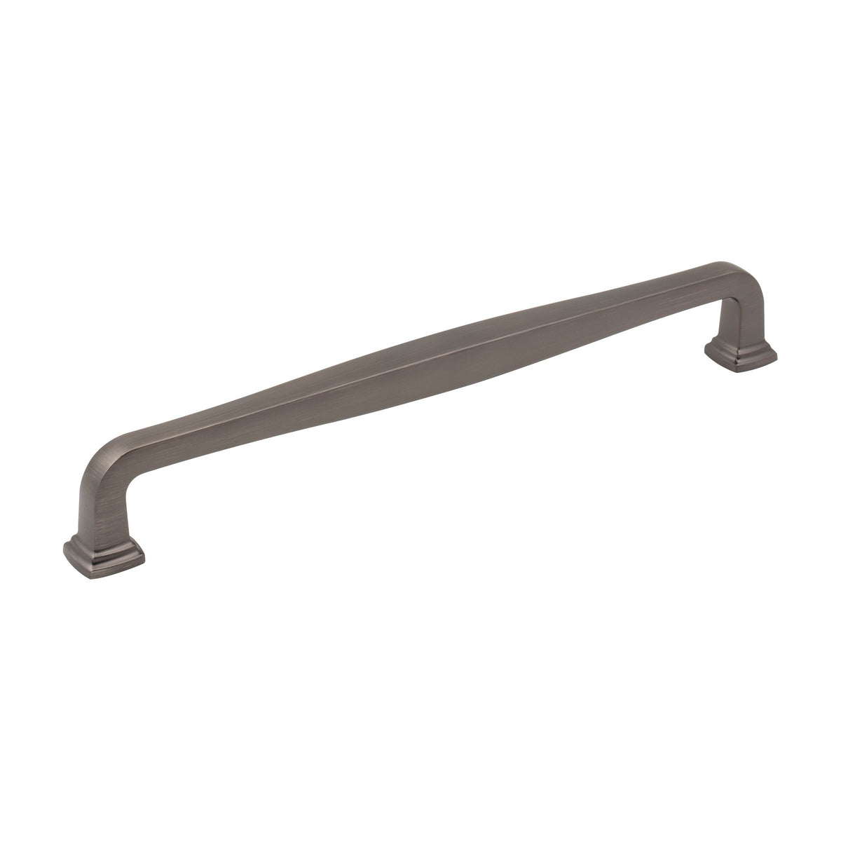 Jeffrey Alexander Fontana Handle in Brushed Pewter, 8 13/16"
