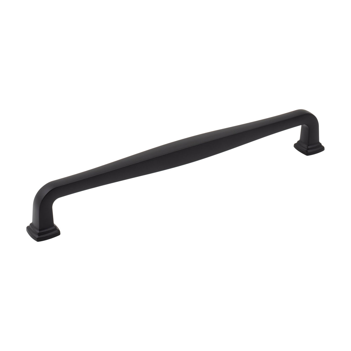 Jeffrey Alexander Fontana Handle in Matte Black, 8 13/16"