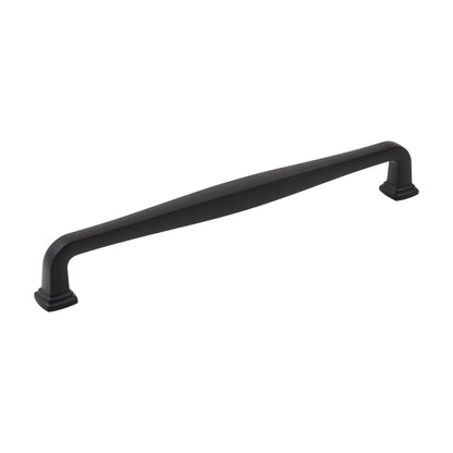 Jeffrey Alexander Fontana Handle in Matte Black, 8 13/16"