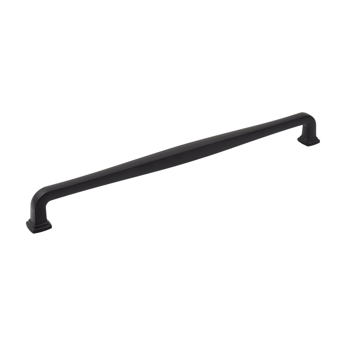 Jeffrey Alexander Fontana Handle in Matte Black, 12"