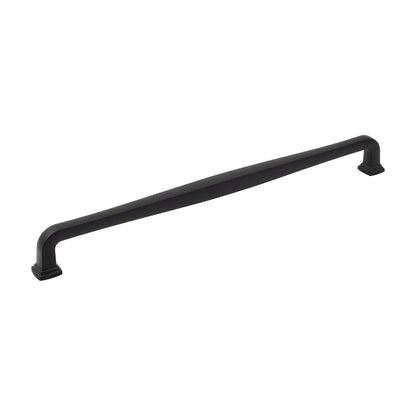 Jeffrey Alexander Fontana Handle in Matte Black, 12"