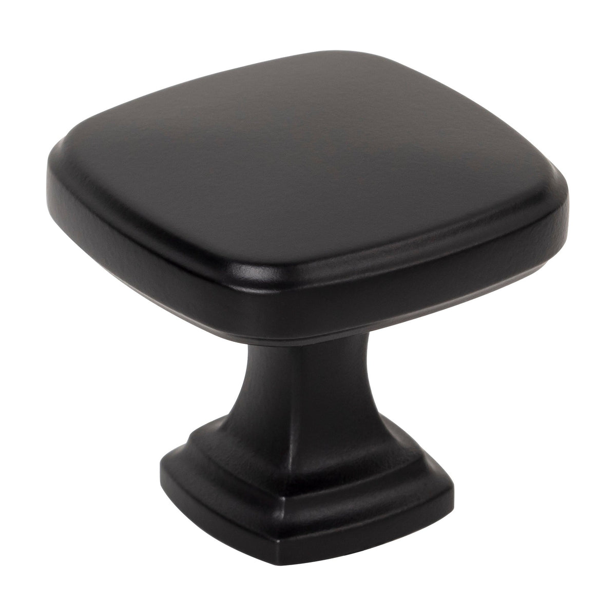 Jeffrey Alexander Fontana Handle in Matte Black, Knob