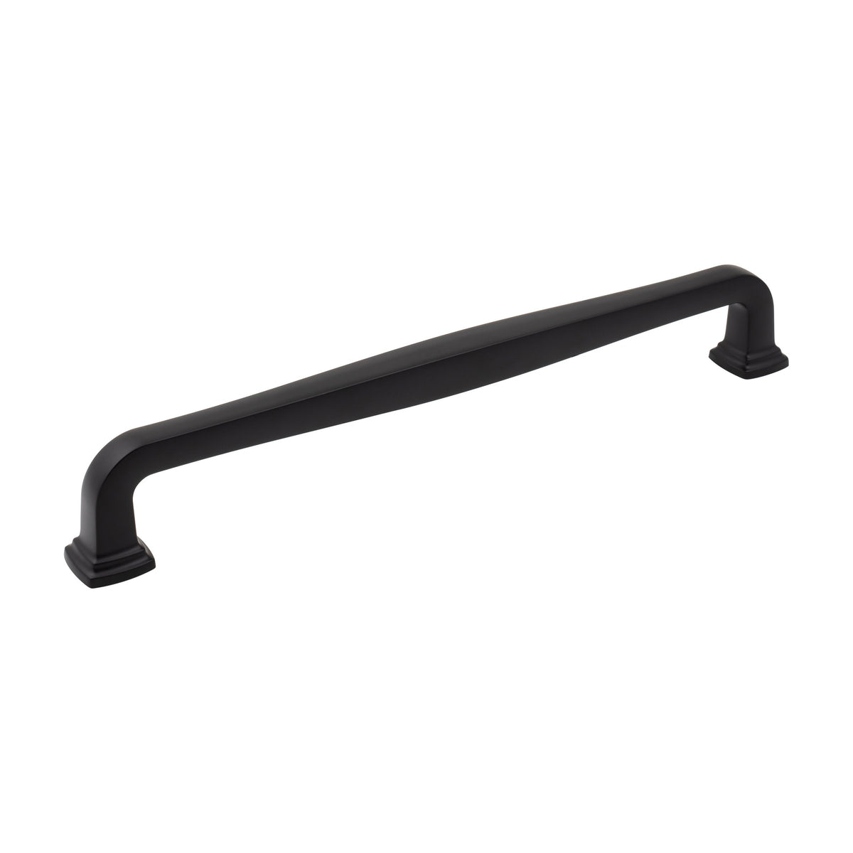 Jeffrey Alexander Fontana Handle in Matte Black, 12" Appliance Handle