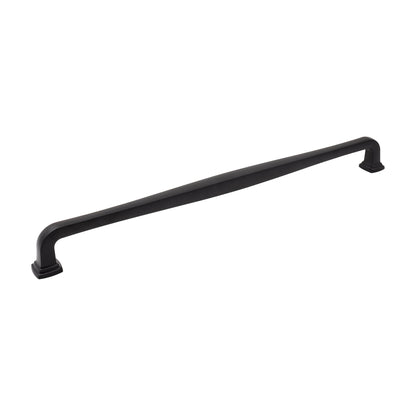 Jeffrey Alexander Fontana Handle in Matte Black, 18" Appliance Handle
