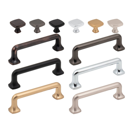 Jeffrey Alexander Griffin Handle knob and pull in all 6 finishes
