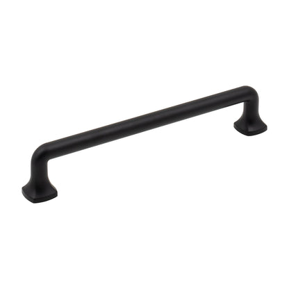 Jeffrey Alexander Griffin Handle in Matte Black, 6 1/4"