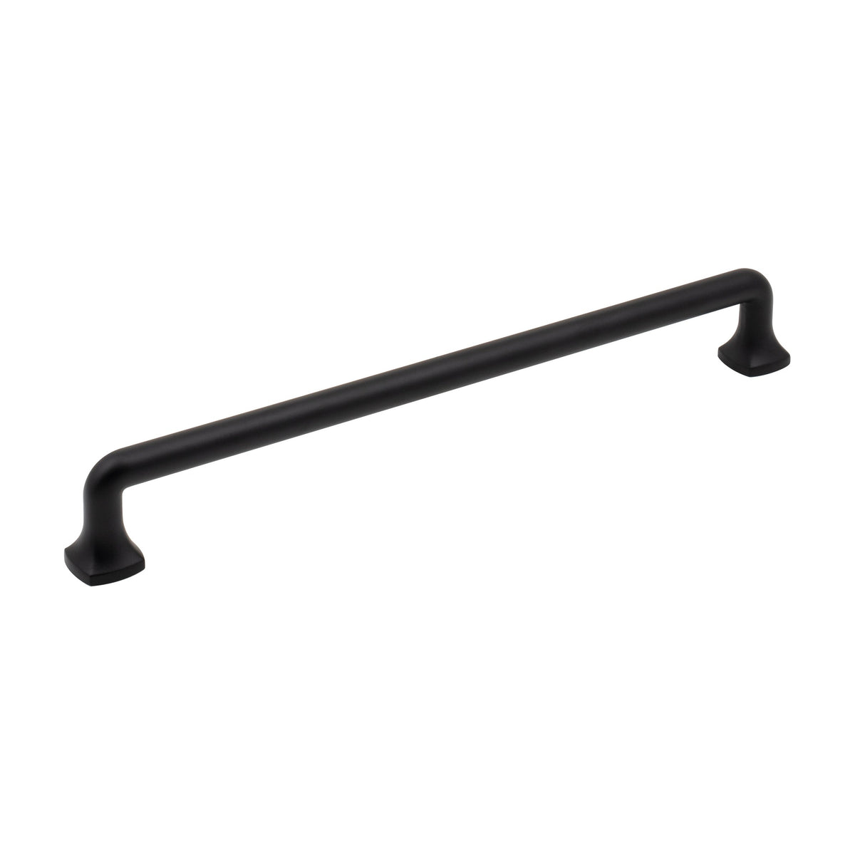 Jeffrey Alexander Griffin Handle in Matte Black, 8 13/16"