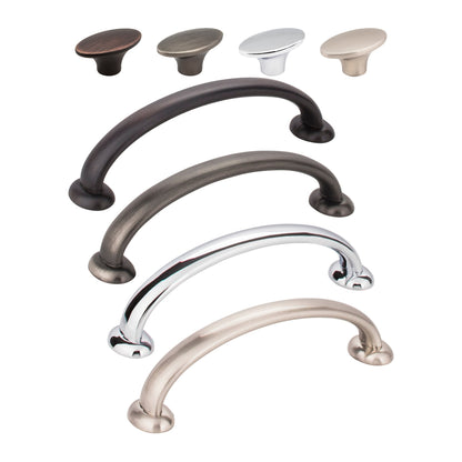 Jeffrey Alexander Hudson Handle knob and pull in all 4 finishes
