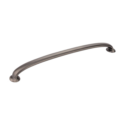 Jeffrey Alexander Hudson Handle in Brushed Pewter, 12" Appliance Handle