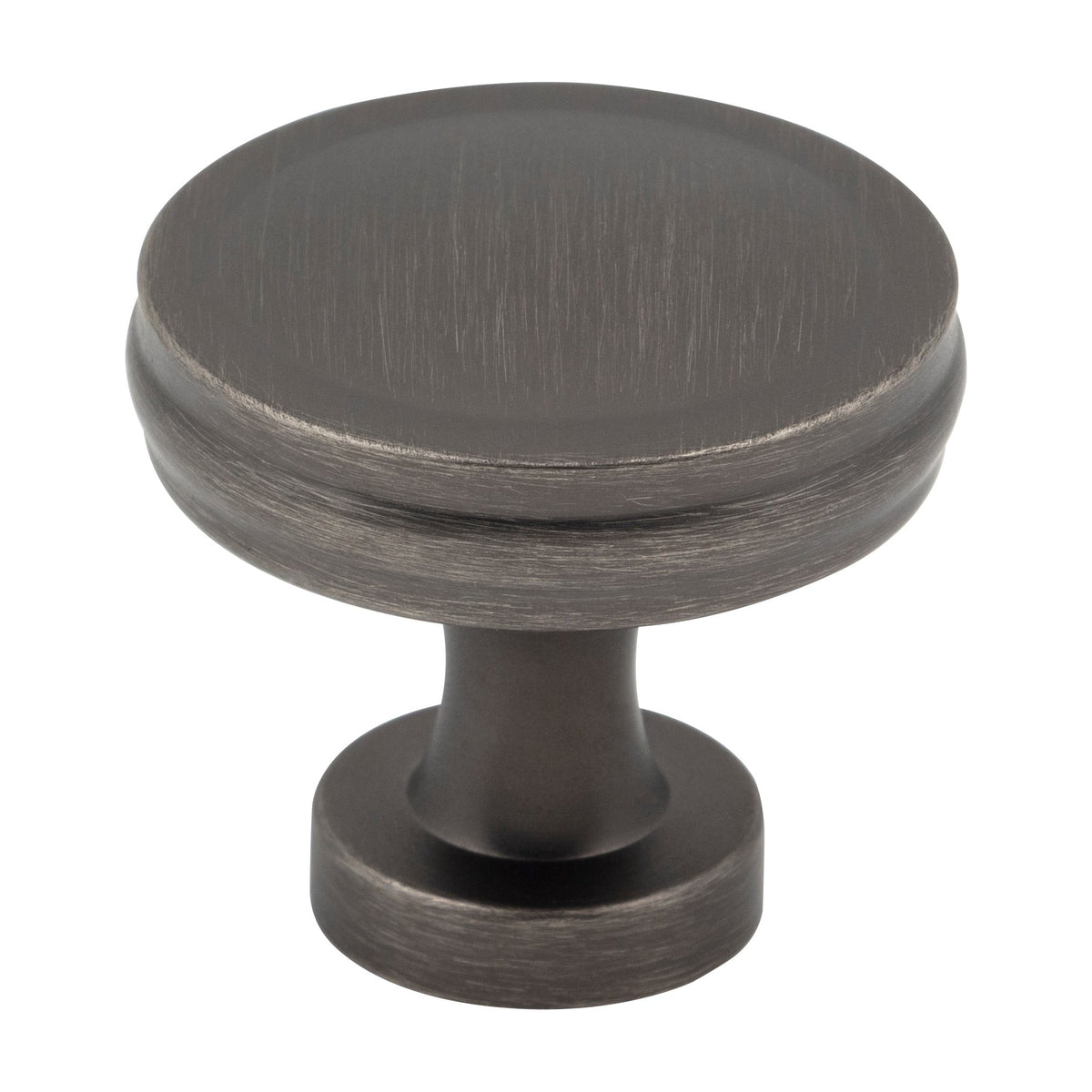 Jeffrey Alexander Jules Handle in Brushed Pewter, Knob