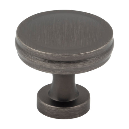 Jeffrey Alexander Jules Handle in Brushed Pewter, Knob