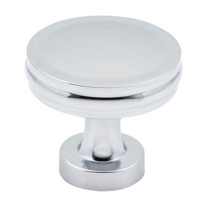 Jeffrey Alexander Jules Handle in Polished Chrome, Knob
