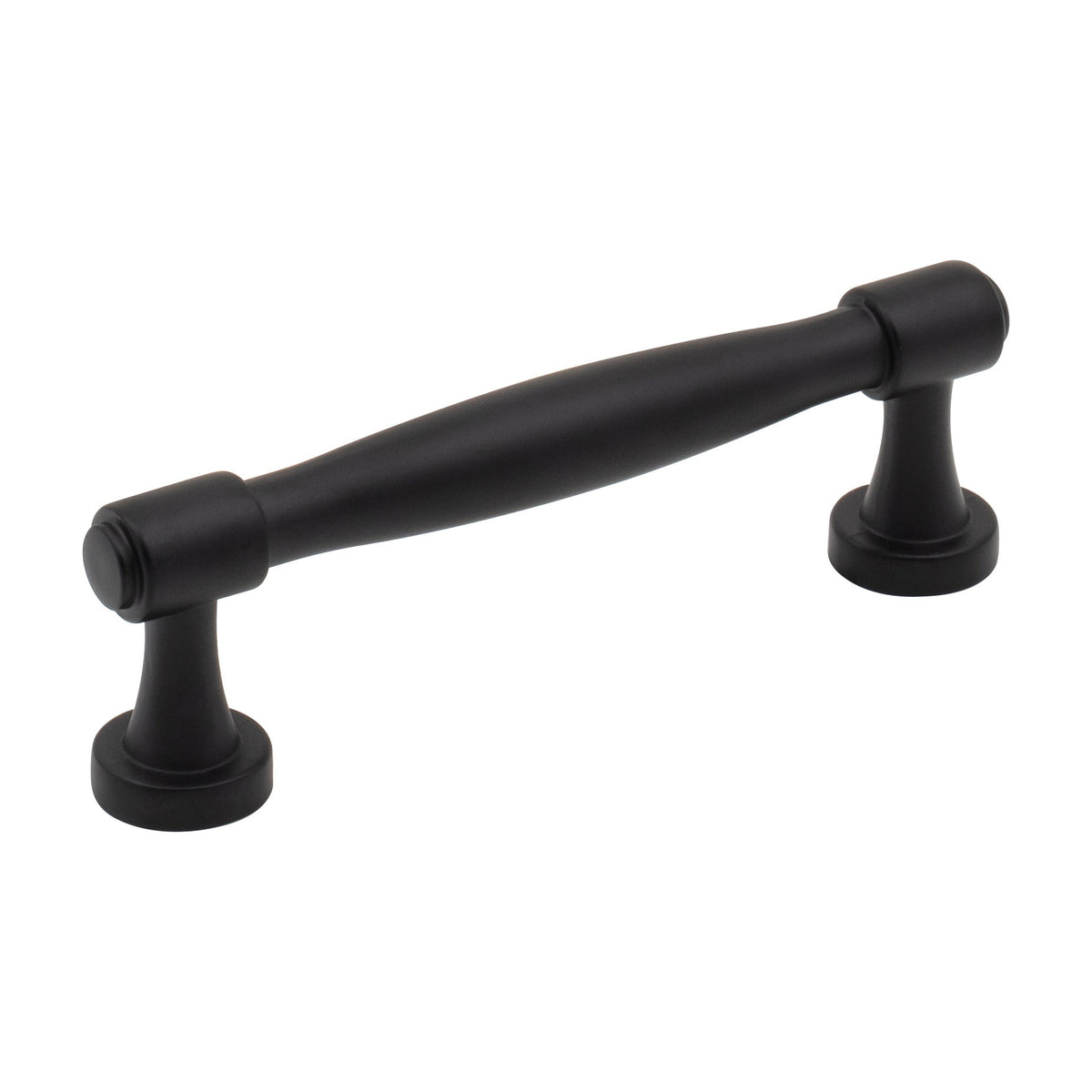 Jeffrey Alexander Jules Handle in Matte Black, 3 3/4"