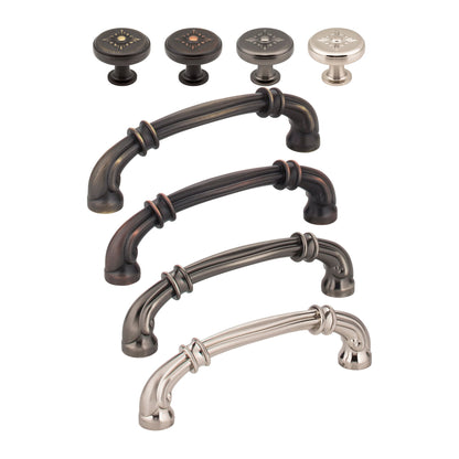 Jeffrey Alexander Lafayette Handle knob and pull in all 4 finishes