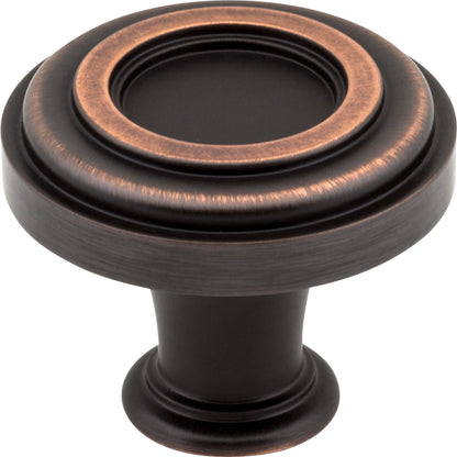 Jeffrey Alexander Lafayette Handle in Brushed Oil Rubbed Bronze, 1 3/8" Ring Knob