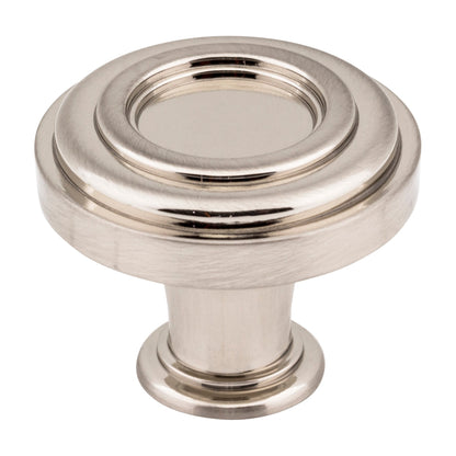 Jeffrey Alexander Lafayette Handle in Satin Nickel, 1 3/8" Ring Knob