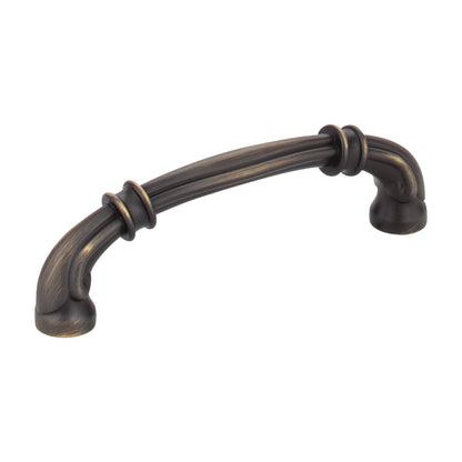 Jeffrey Alexander Lafayette Handle in Antique Brushed Satin Brass, 3 3/4"
