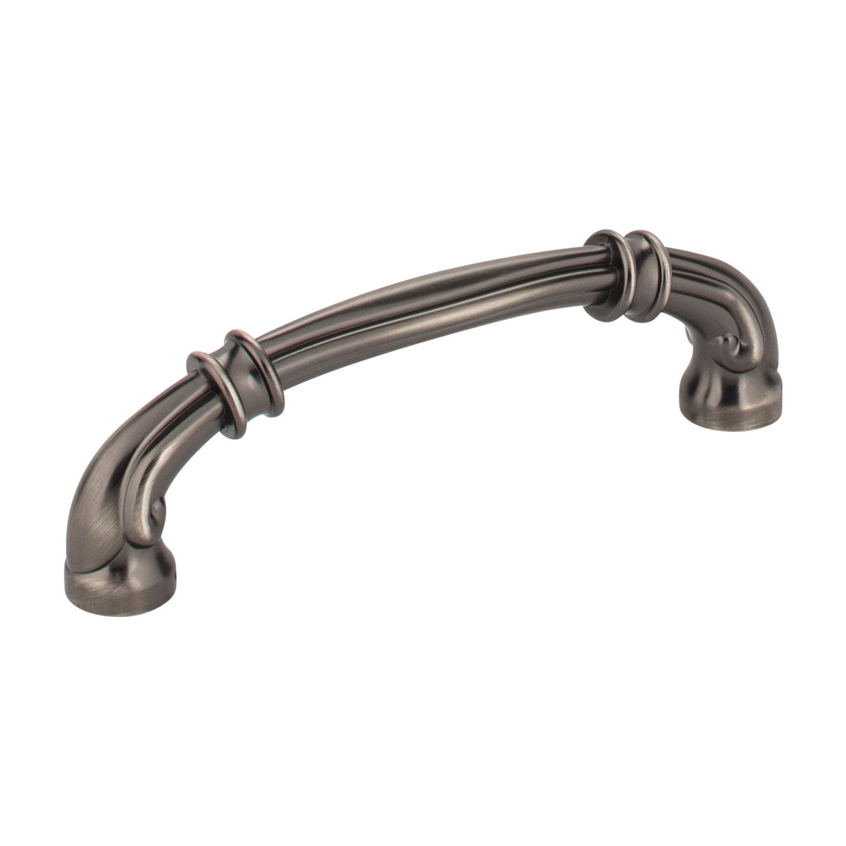 Jeffrey Alexander Lafayette Handle in Brushed Pewter, 3 3/4"