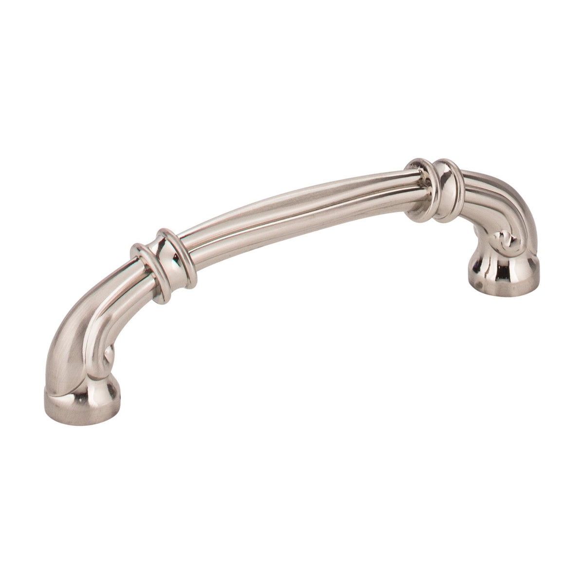 Jeffrey Alexander Lafayette Handle in Satin Nickel, 3 3/4"