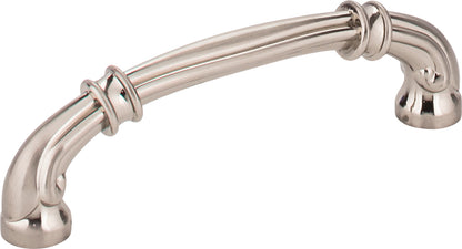Jeffrey Alexander Lafayette Handle in Satin Nickel, 3 3/4"