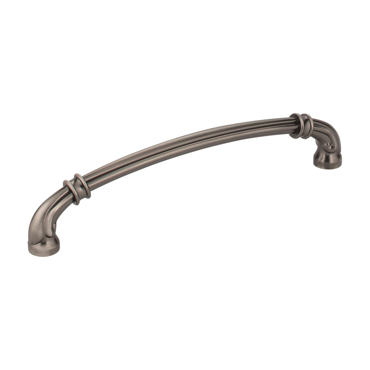 Jeffrey Alexander Lafayette Handle in Brushed Pewter, 6 1/4"