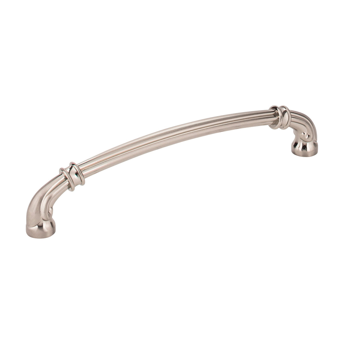 Jeffrey Alexander Lafayette Handle in Satin Nickel, 6 1/4"