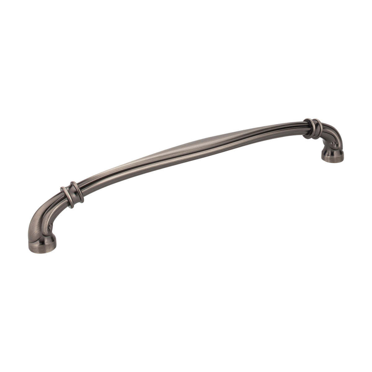 Jeffrey Alexander Lafayette Handle in Brushed Pewter, 12" Appliance Handle