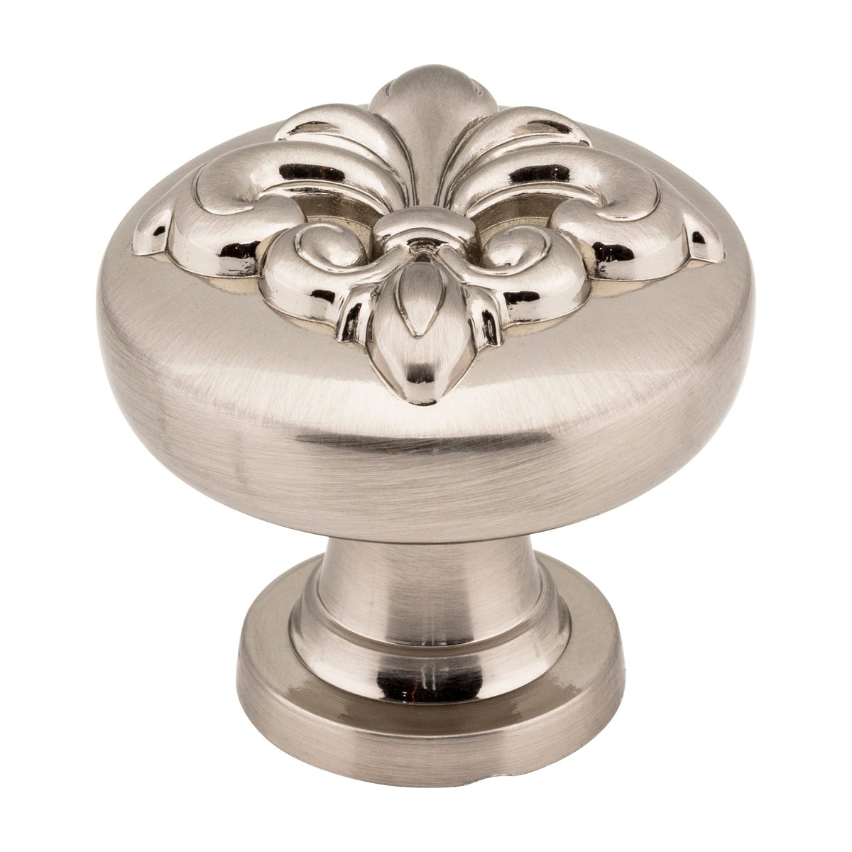 Jeffrey Alexander Lafayette Handle in Satin Nickel, 1 3/8" Knob