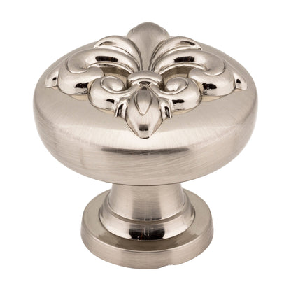 Jeffrey Alexander Lafayette Handle in Satin Nickel, 1 3/8" Knob