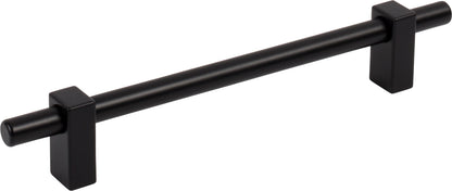 Jeffrey Alexander Larkin 1 Handle in Matte Black, 6 1/4"