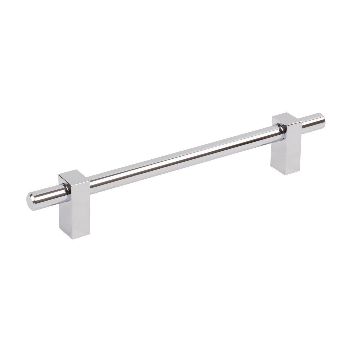 Jeffrey Alexander Larkin 1 Handle in Polished Chrome, 6 1/4"