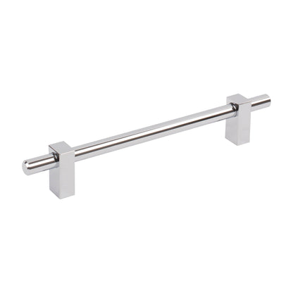 Jeffrey Alexander Larkin 1 Handle in Polished Chrome, 6 1/4"