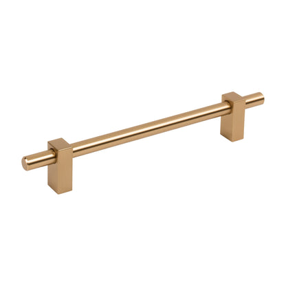 Jeffrey Alexander Larkin 1 Handle in Satin Bronze, 6 1/4"