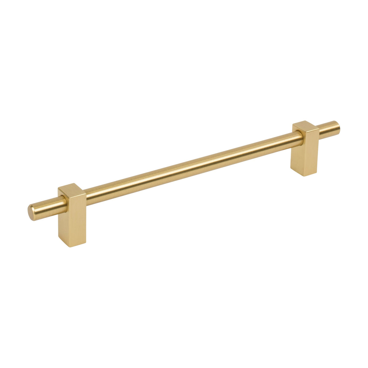 Jeffrey Alexander Larkin 1 Handle in Brushed Gold, 7 1/2"